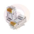 №1 Коннектор RJ45 1U для интернет-кабеля (кратно 100шт/уп) (KHA No:A2-138) (100/10000) купить в Донецке ДНР 
