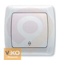 Выключатель 1-кл. проходной белый ViKO Carmen 90561004 купить в Донецке ДНР 