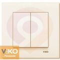 Выключатель 2-кл.Крем ViKO Karre 90960102 купить в Донецке ДНР 