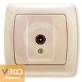 Розетка TV концевая крем ViKO Carmen 90562010 купить в Донецке ДНР 