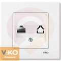 Розетка компьютерная 1-ая RJ-45 белая ViKO Karre 90960032 купить в Донецке ДНР 
