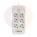 Сетевой фильтр 6гн. с/з 3м. 4usb 1type-c CCL-025U-3M белый купить в Донецке ДНР 