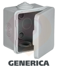 Коробка  распределительная КМ 65х65х50мм о/к IP54 4 вв. (7035) GENERICA (1/150) купить в Донецке ДНР 