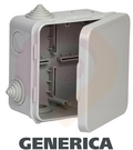 Коробка  распределительная КМ 80х80х50мм о/к IP54 4 вв. (7035) GENERICA (1/100) купить в Донецке ДНР 