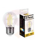 Лампа светодиодная LED 5вт Е27 теплый шар FILAMENT купить в Донецке ДНР 