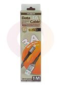 MOXOM Кабель зарядный в оплетке черный 1м 3А Lighting (MX-CB234 I5 Black) купить в Донецке ДНР 