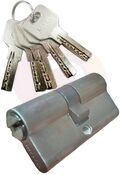 Цилиндровый механизм MAXI Locks C60 перфо.ключ-ключ SN Матовый никель купить в Донецке ДНР 