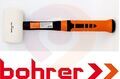 Киянка Bohrer 450 г. рукоятка фибергласс с резиновым покрытием (круглый боек, черная резина) (36/6/1 купить в Донецке ДНР 