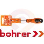 Отвертка Bohrer Мастер SL 6х150 мм (сталь CrV) магнитная, двухкомпонентная ручка (обрезиненная) купить в Донецке ДНР 