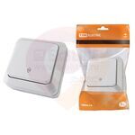 SQ1801-0005 Переключатель на 2 направления 1-кл. открытой установки IP20 10А, белый "Ладога" TDM купить в Донецке ДНР , изображение 2