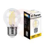 Лампа светодиодная LED 7вт Е27 теплый шар FILAMENT купить в Донецке ДНР 