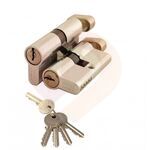 Цилиндровый механизм MAXI Locks NW80 английский ключ/вертушка PB Полированная латунь купить в Донецке ДНР 