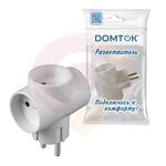 Разветвитель "DОМТОК" 3гн. Т-образный б/з 250В 2200Вт белый (2662) купить в Донецке ДНР 